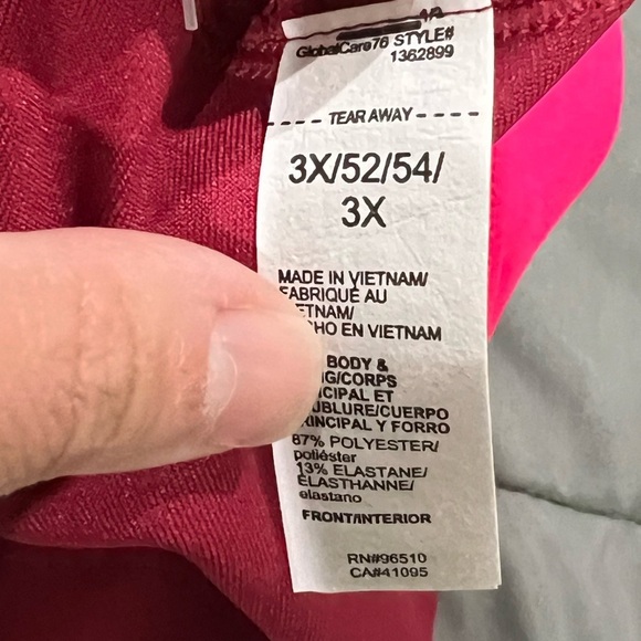 New NWT UA under armour Medium support compression sports bra pink black plus 3X - Picture 9 of 12